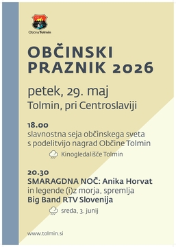Tolmin_občinski praznik in Smaragdna noč_plakat